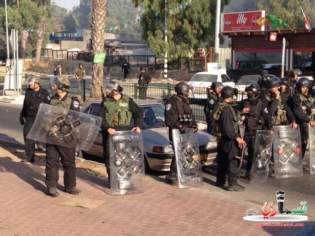 تظاهرة في قلنسوة ومواجهات عنيفة بين الشرطة والمتظاهرين في الطيبة